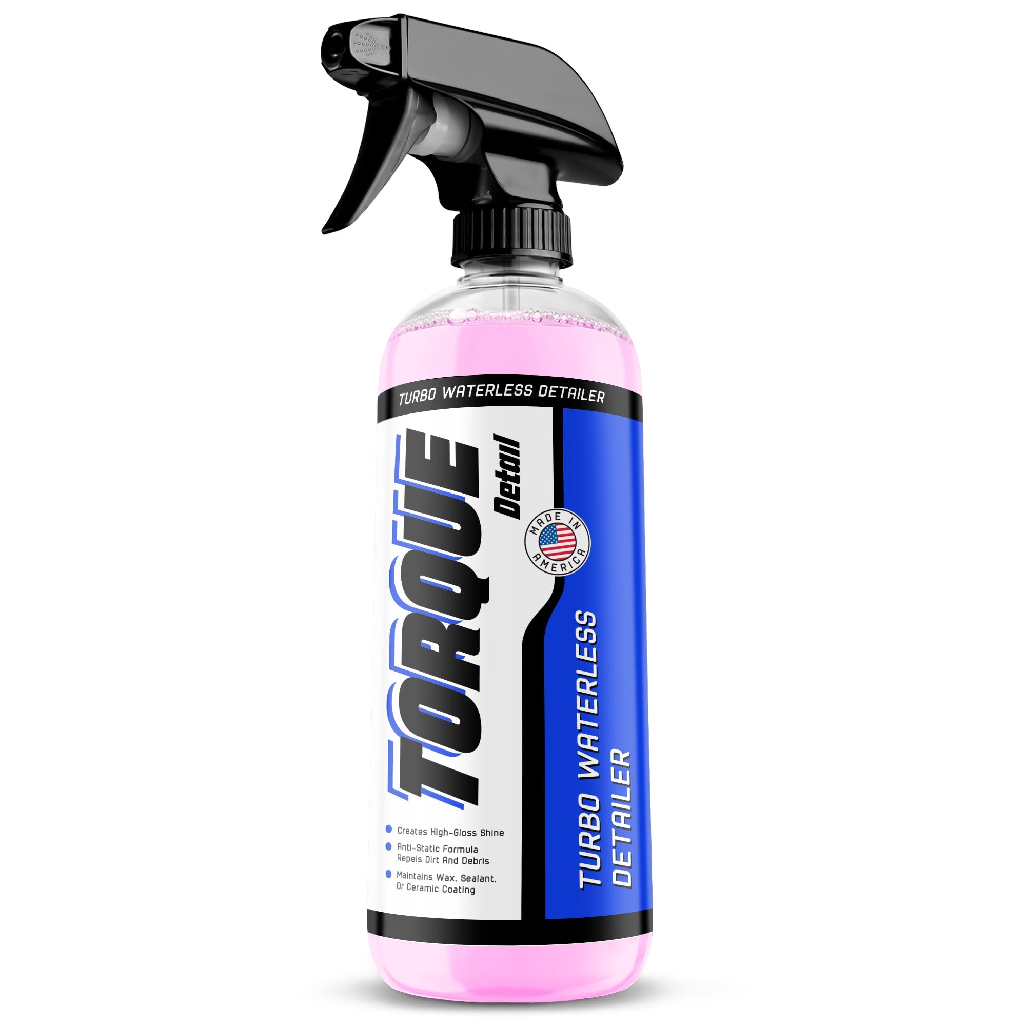 Turbo Ceramic Waterless Detailer™ (16 oz) - Anti-Static Waterless Car Wash & Quick Detailer Torque Detail