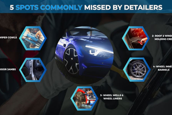 5 Easy to Miss Places That All Amateur Detailers Forget to Clean