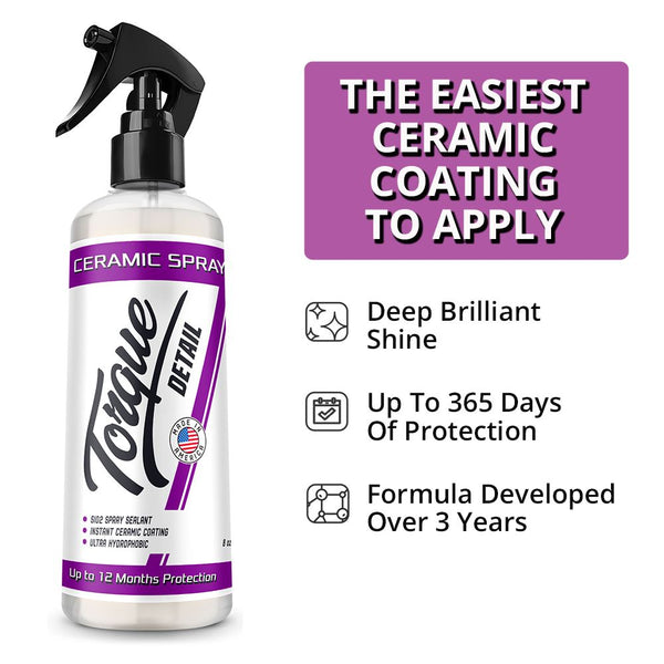 Ceramic Spray - Spray On Ceramic Coating (8oz Bottle) Torque Detail