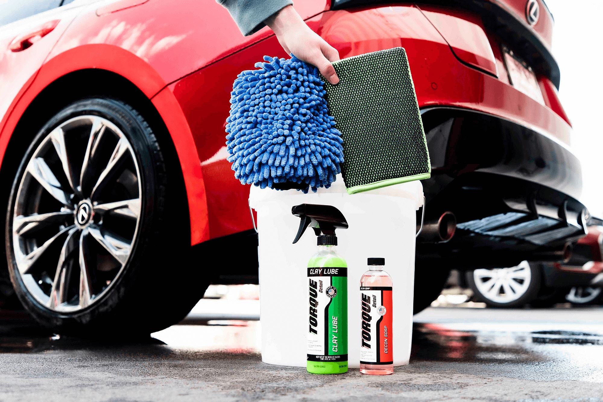 Torque Detail Clay Mitt & Clay Lube Combo - Comoros