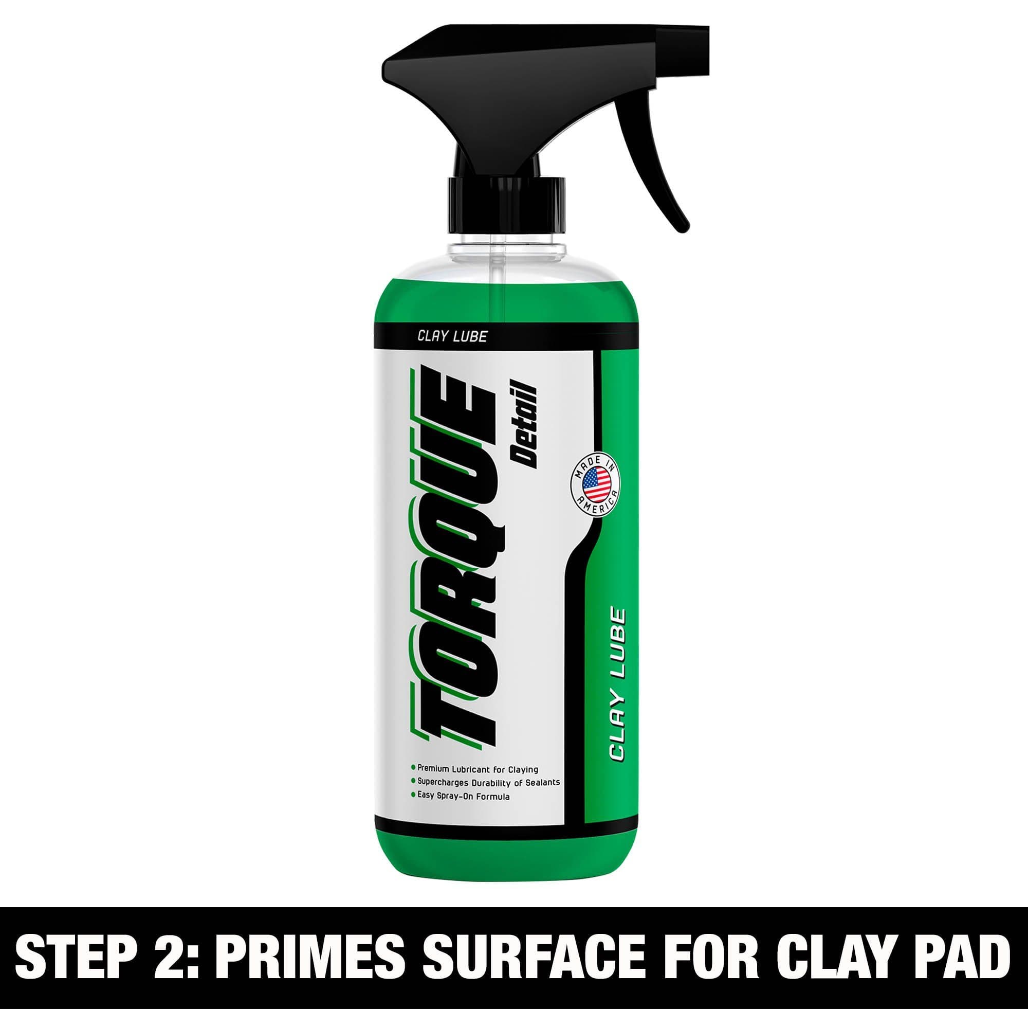 Heavy Duty, Deep Cleaning Clay Decon Kit with Reusable Clay Pad - for Cars, Trucks, SUVs, Jeeps, RVs, Motorcycles - Torque Detail