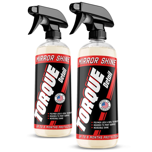 Mirror Shine - Ceramic Car Wax Spray & Sealant for Showroom Shine (16oz Bottle) Torque Detail