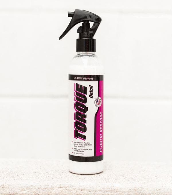 Plastic Restore™ - Restores Plastic, Vinyl & Rubber Surfaces (8oz Bottle) Torque Detail