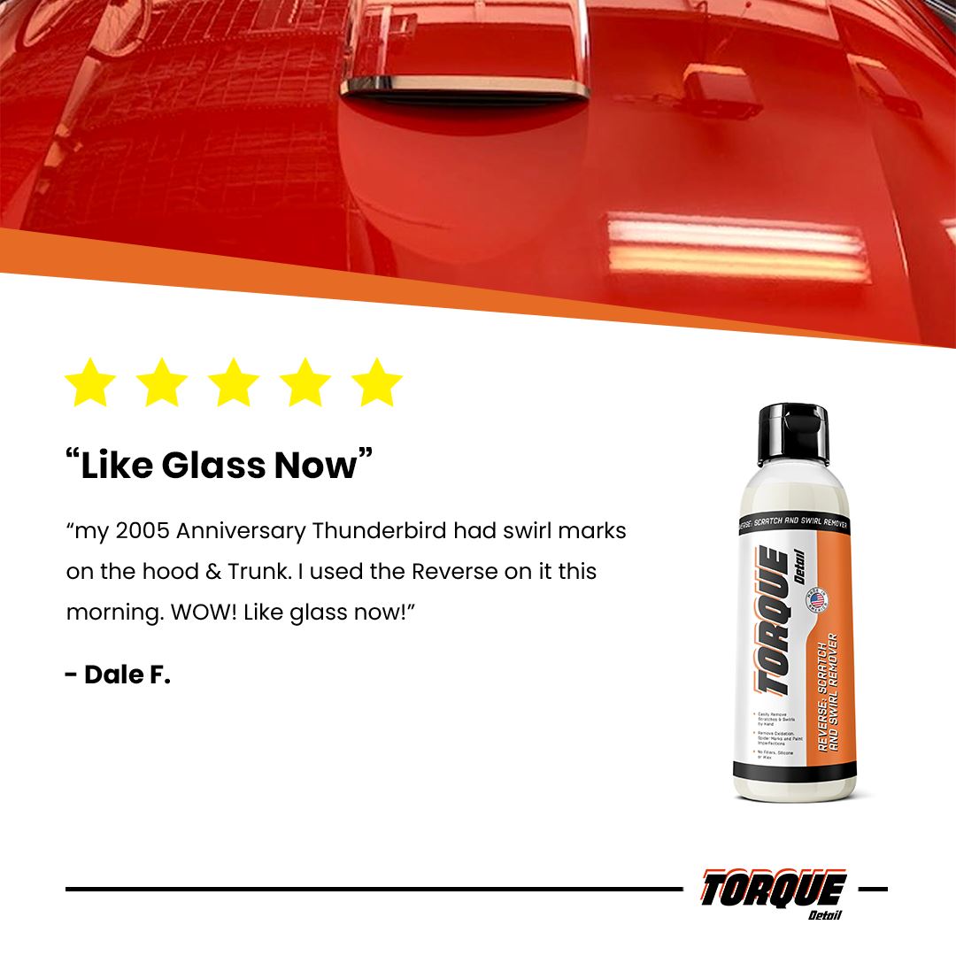 Reverse: Car Scratch Remover, Water Spot Remover & Swirl Repair - All-In-One Paint Correction Compound (4oz Bottle) Torque Detail