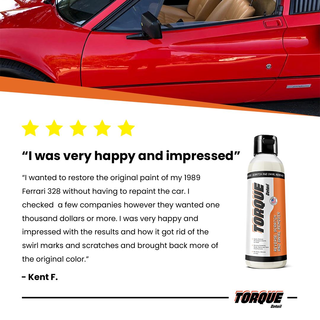 Torque Detail Reverse Car Scratch Remover & Paint Scratch Repair - Removes Water Spots & Paint Swirls - Fix Deep Scratches & Polish with All-In-One
